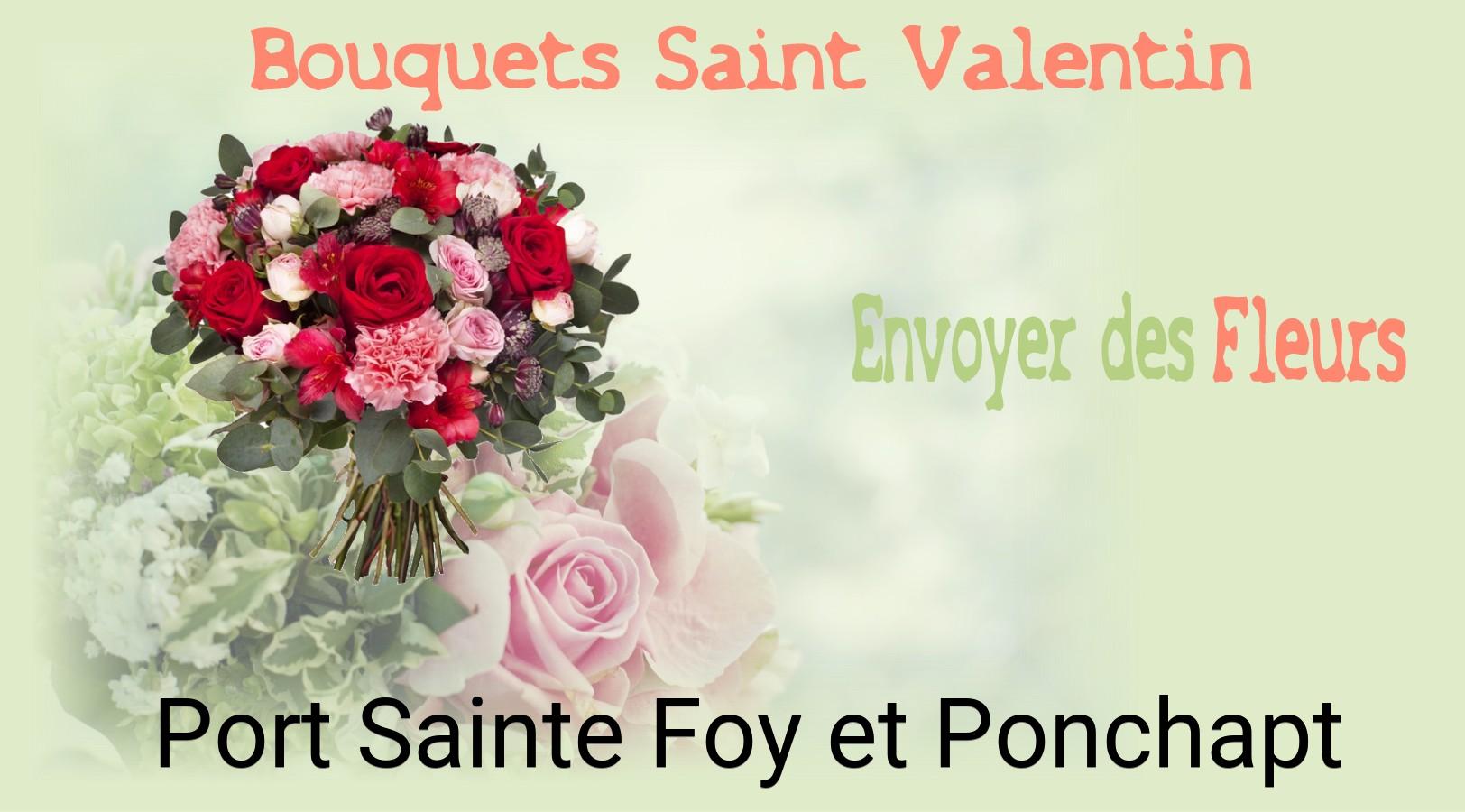 Roses de Saint-Valentin livrées à Port-Sainte-Foy-et-Ponchapt